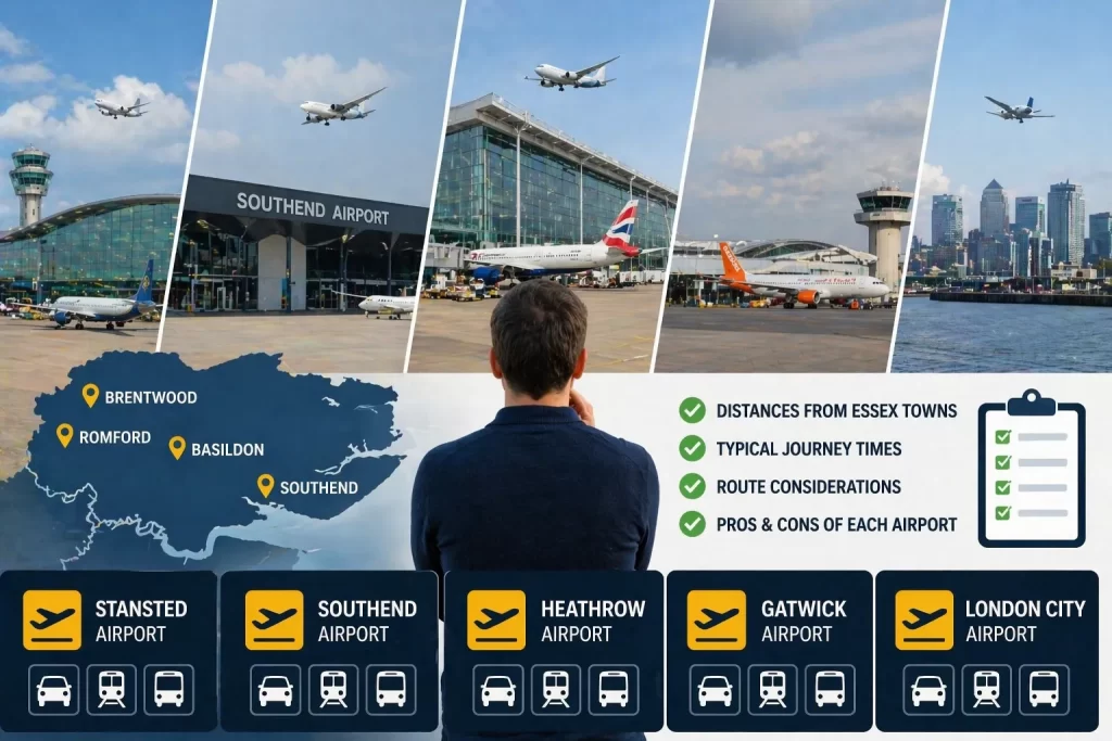 which airport near Brentwood