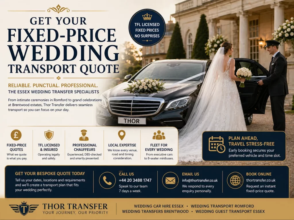 Get Your Fixed-Price Wedding Transport Quote
