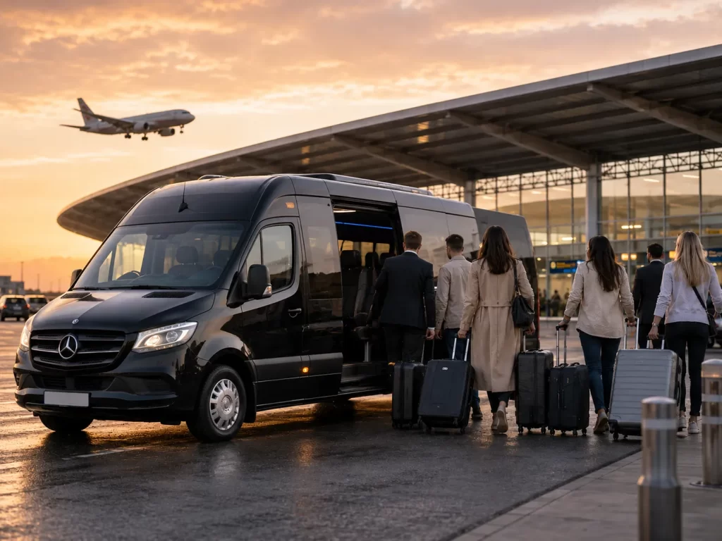 group airport transfer Essex
